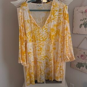 Blue Island swim cover up dress